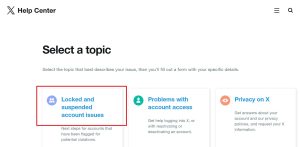 X Suspended Account Recover