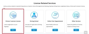 Driving Licence Renewal Online